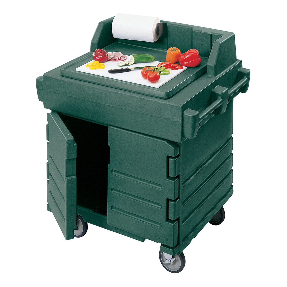 Camkiosk Work Station - Kentucky Green (Shown w/ optional cutting board)